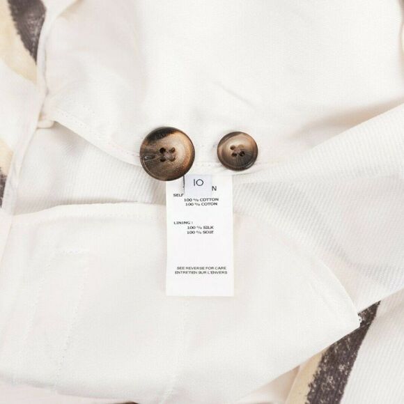 Thakoon Women's Shorts Sz 10 Tan Brown Beige Zig - Picture 7 of 8